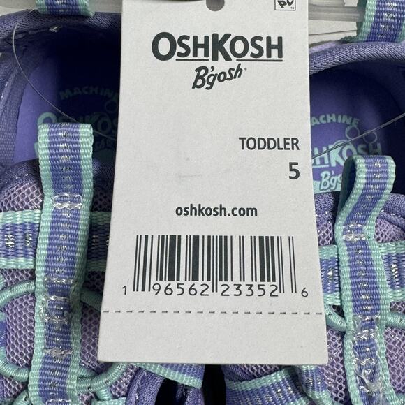 OshKosh Everplay Flexible Outsole Bump Toe Sandal Purple Lilac Toddler Size 5 - Picture 6 of 7